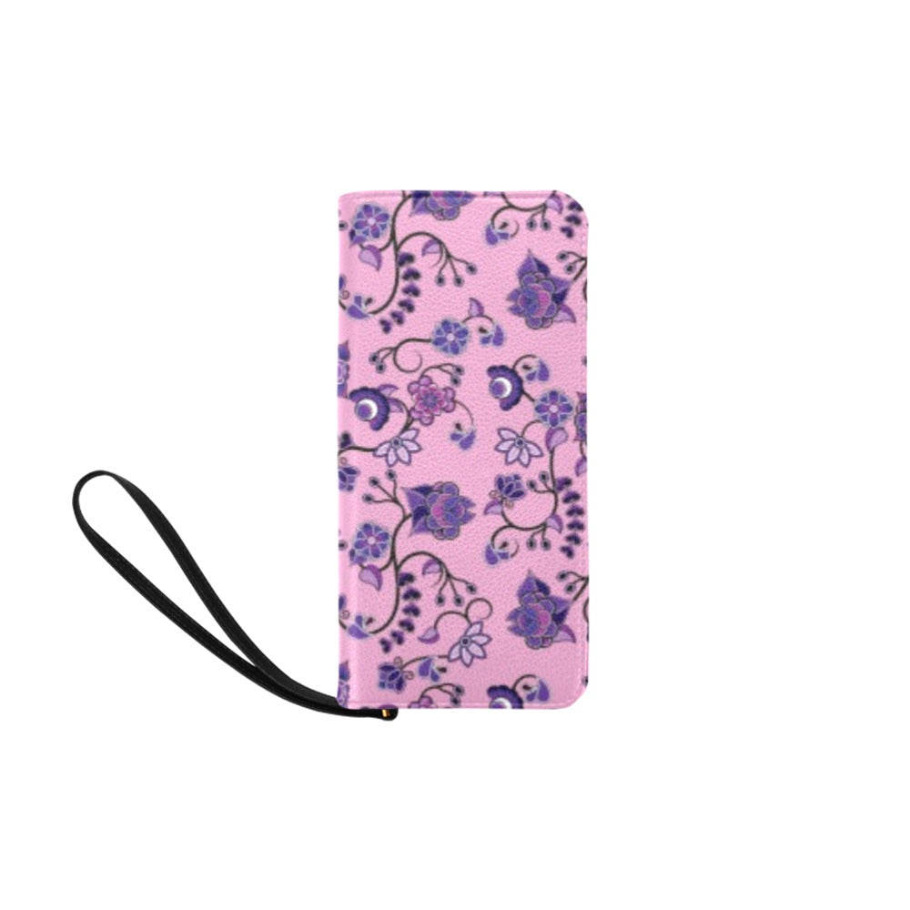 Purple Floral Amour Women's Clutch Purse