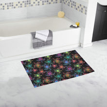 Load image into Gallery viewer, Neon Floral Turtle Bath Rug 16&#39;&#39;x 28&#39;&#39;
