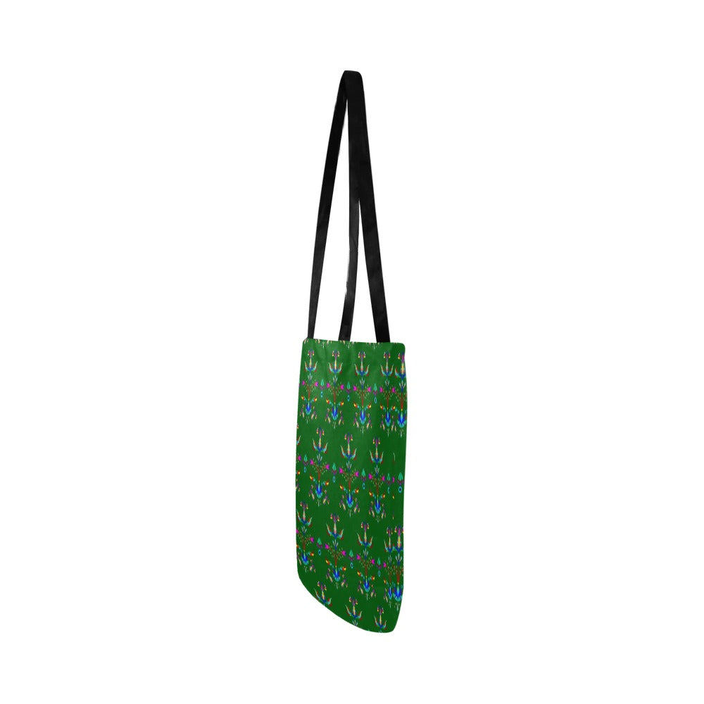 Dakota Damask Green Reusable Shopping Bag