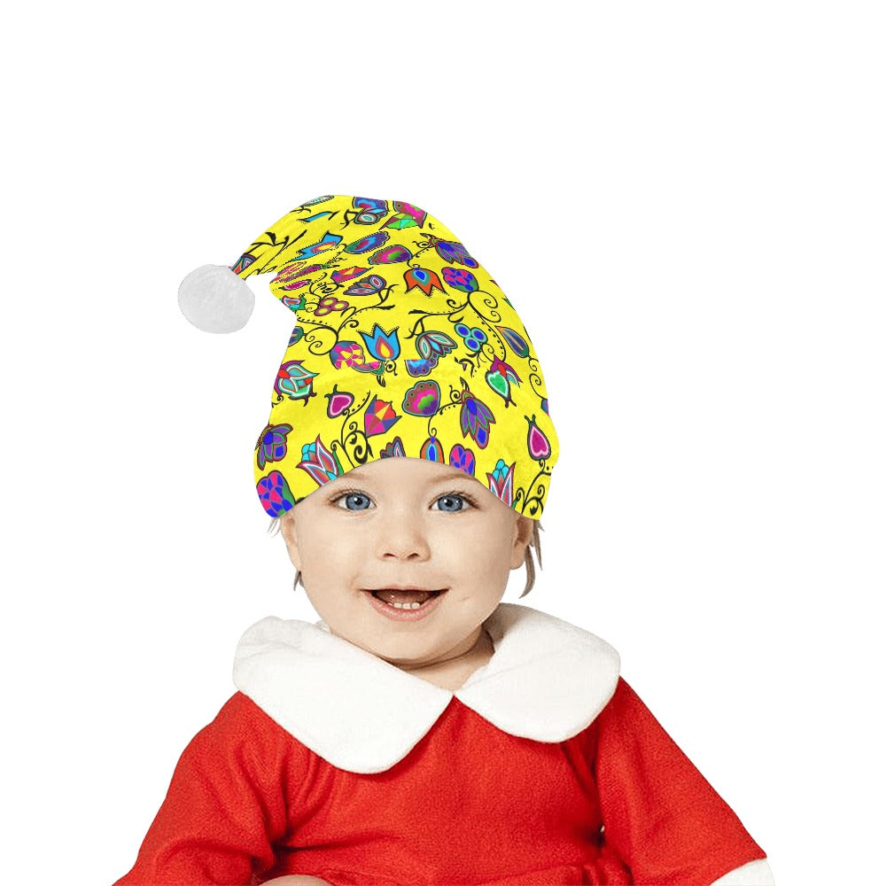 Indigenous Paisley Yellow Santa Hat