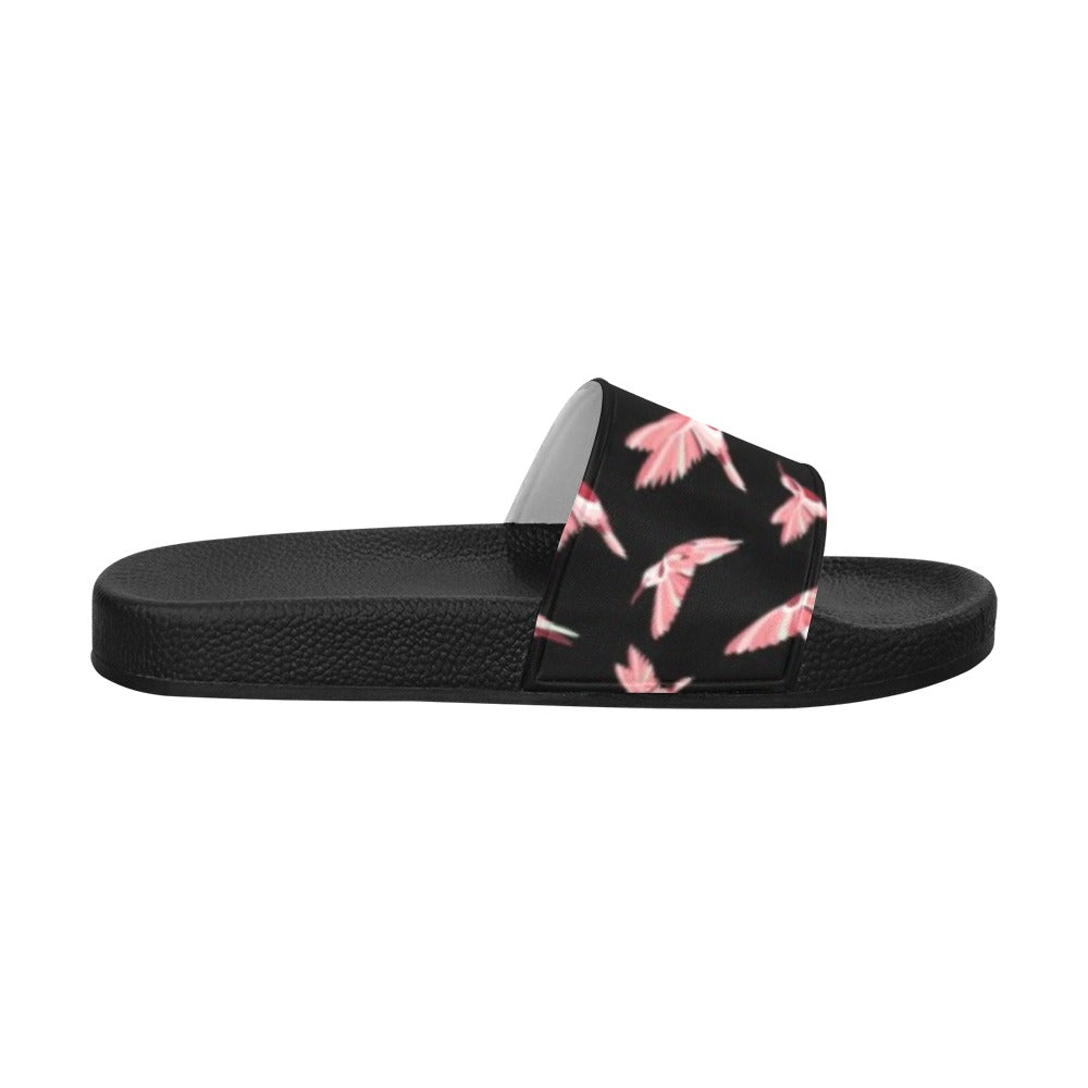 Strawberry Black Men's Slide Sandals