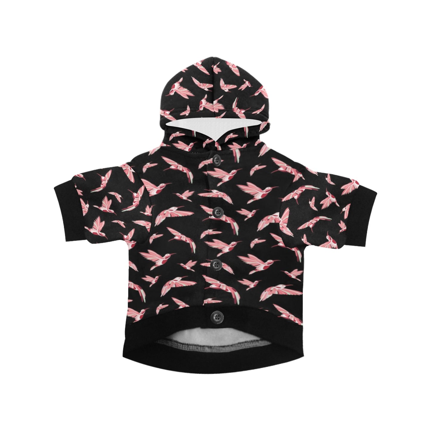 Strawberry Black Pet Dog Hoodie