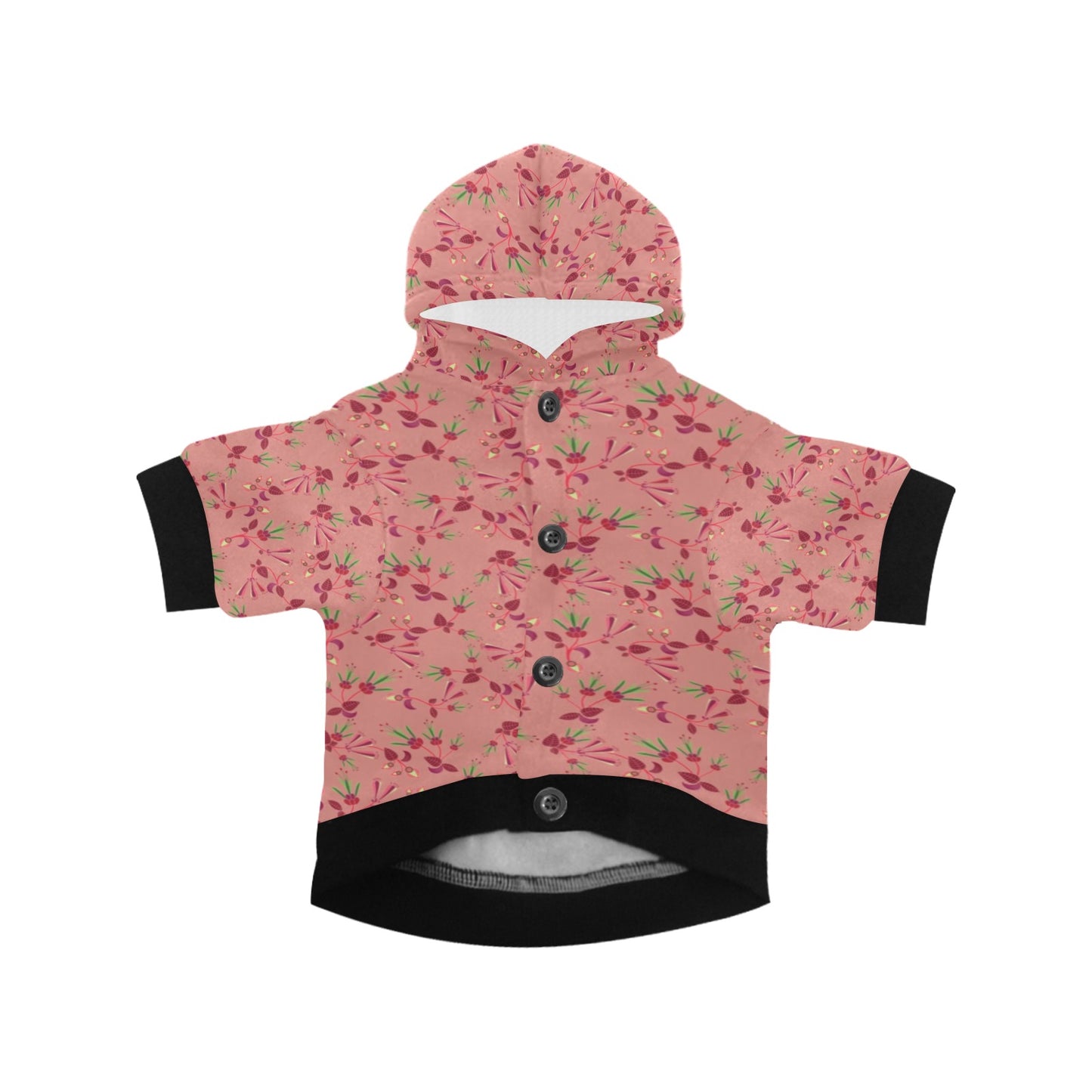 Swift Floral Peach Rouge Remix Pet Dog Hoodie