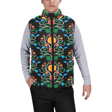 Load image into Gallery viewer, Floral Beadwork Four Clans Men&#39;s Padded Vest Jacket
