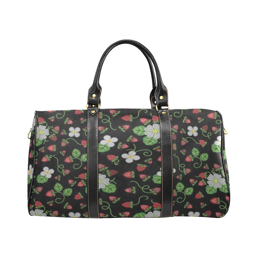 Strawberry Dreams Midnight Waterproof Travel Bag