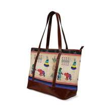 Load image into Gallery viewer, Bear Ledger Black Sky Tote Handbag
