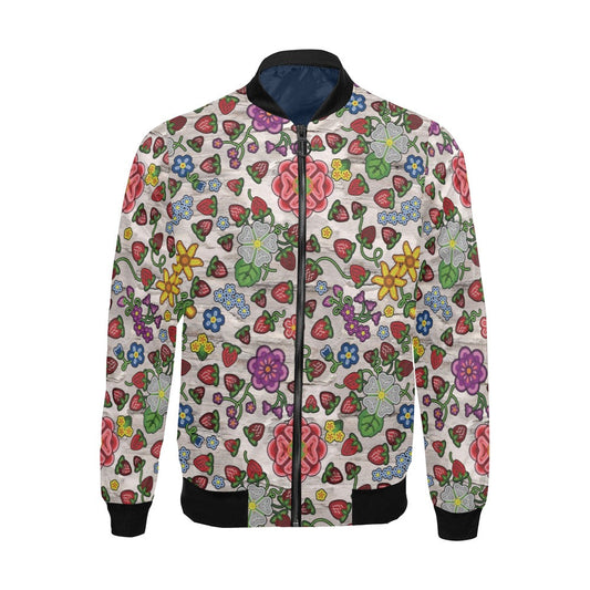 Berry Pop Bright Birch Bomber Jacket