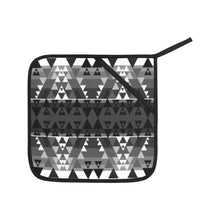 Load image into Gallery viewer, Writing on Stone Black and White Oven Mitt &amp; Pot Holder
