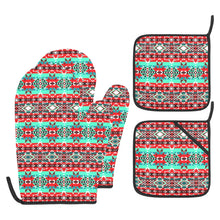 Load image into Gallery viewer, After the Southwest Rain Oven Mitt &amp; Pot Holder
