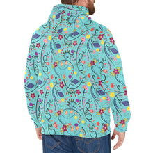 Load image into Gallery viewer, Fresh Fleur Sky Men&#39;s Long Sleeve Fleece Hoodie
