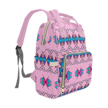 Load image into Gallery viewer, Sacred Trust Carnation Multi-Function Diaper Backpack/Diaper Bag
