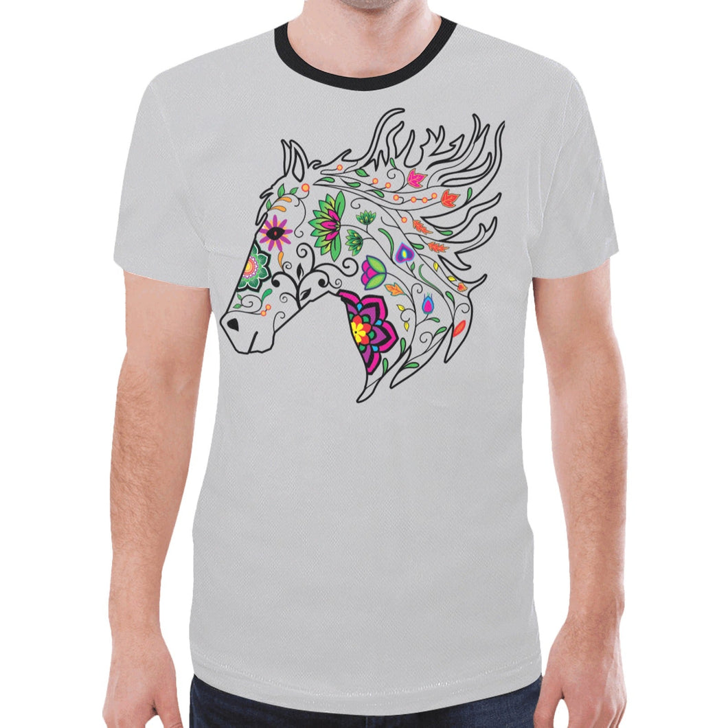 Horse Spirit Guide (Gray) New T-shirt for Men