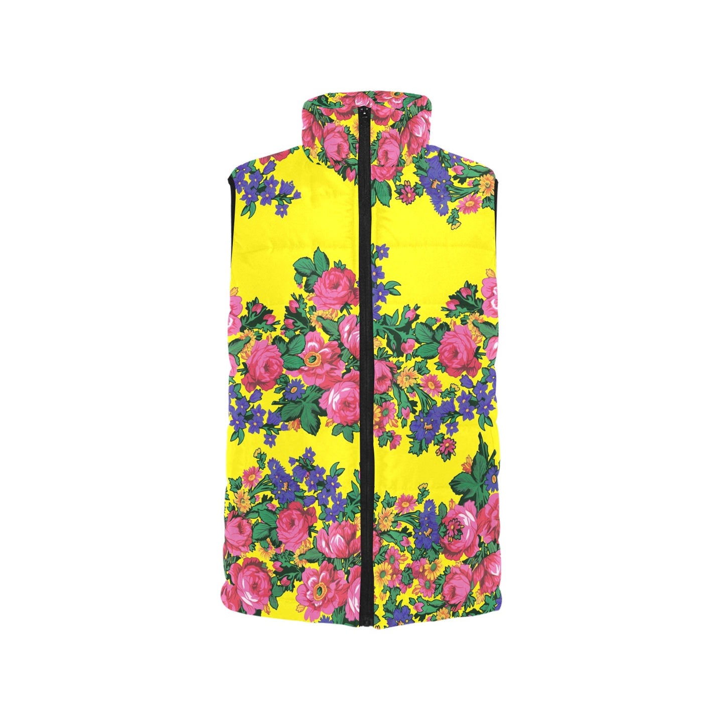 Kokum's Revenge Yellow Men's Padded Vest Jacket