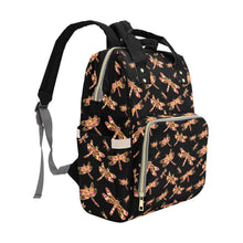 Load image into Gallery viewer, Gathering Yellow Black Multi-Function Diaper Backpack/Diaper Bag
