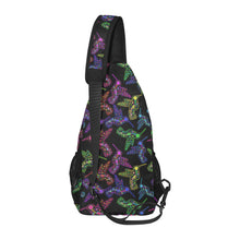 Load image into Gallery viewer, Neon Floral Hummingbirds Chest Bag
