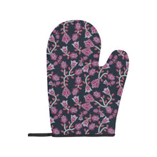 Load image into Gallery viewer, Beaded Pink Oven Mitt &amp; Pot Holder
