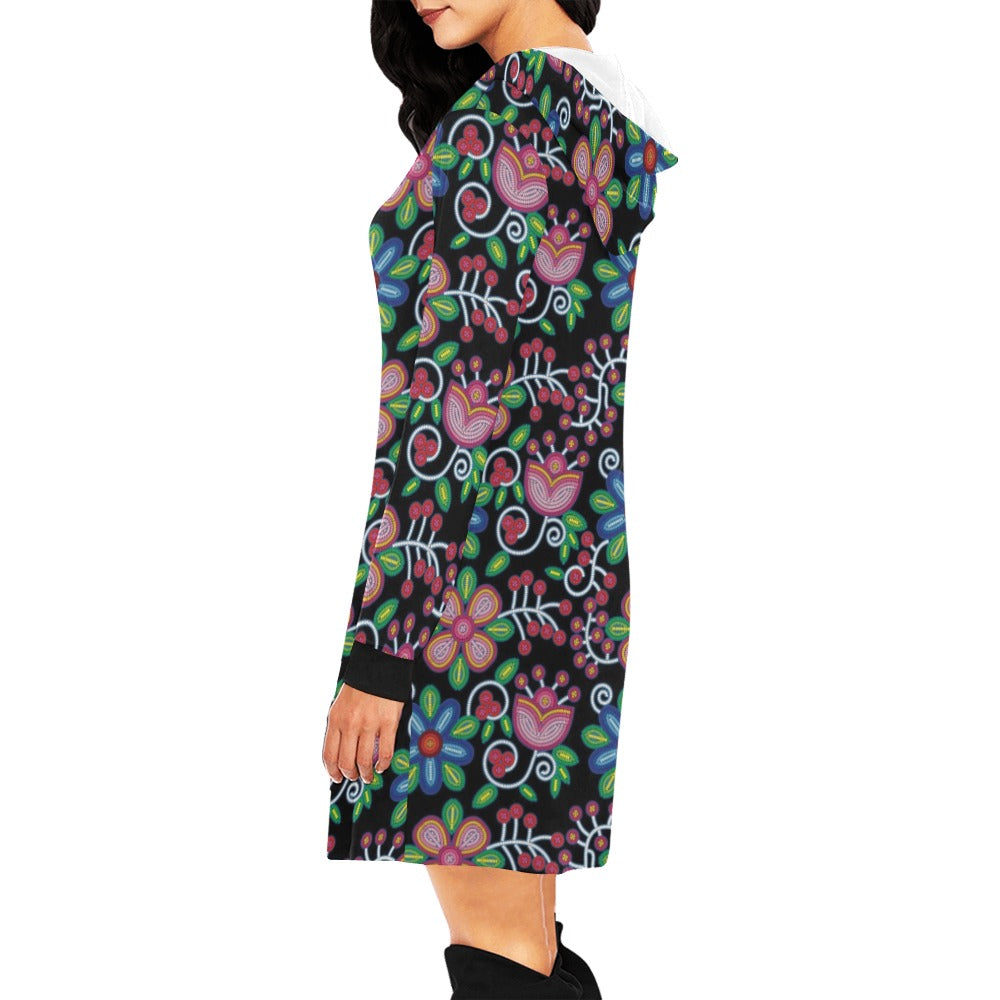 Midnight Garden Hoodie Dress