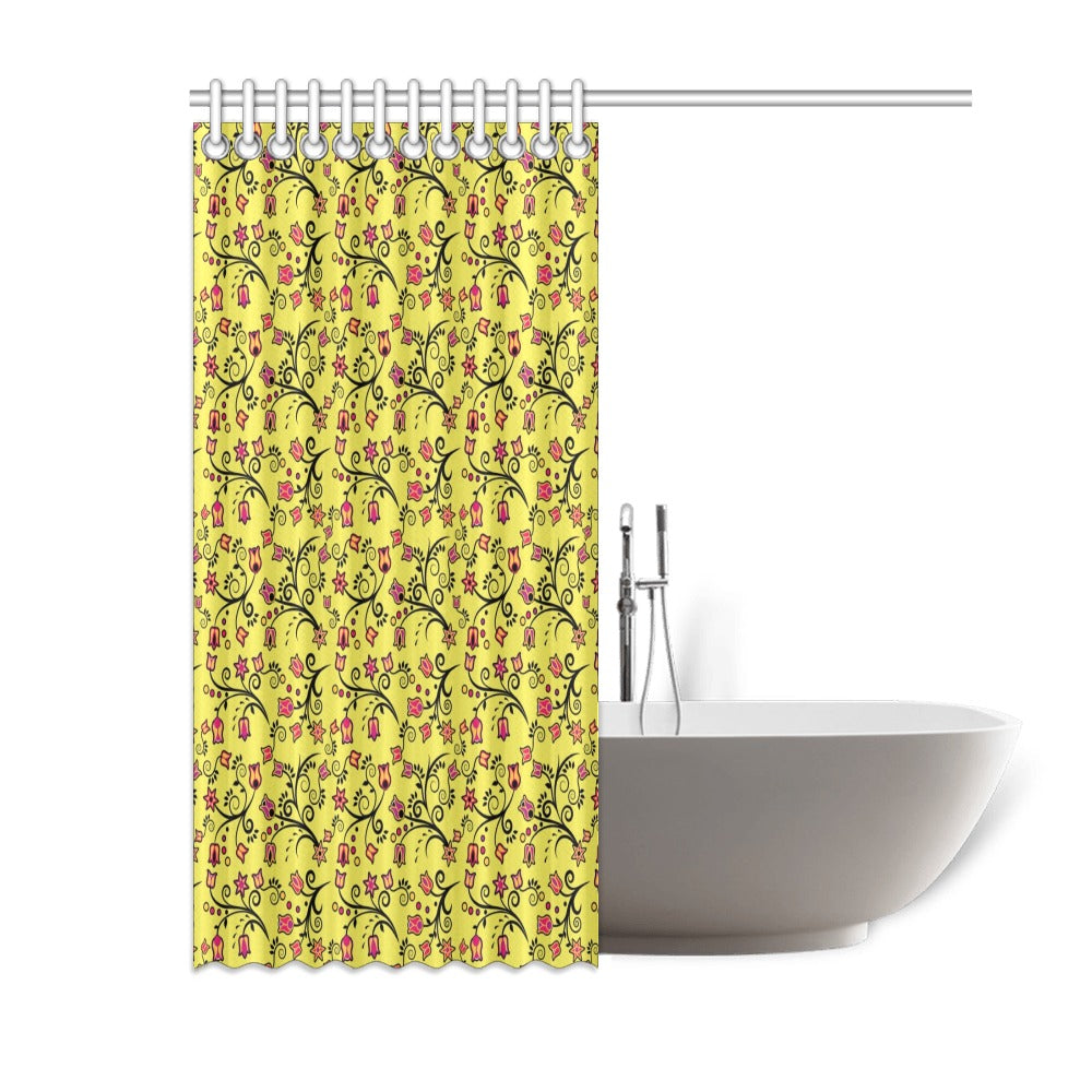 Key Lime Star Shower Curtain 60"x72"