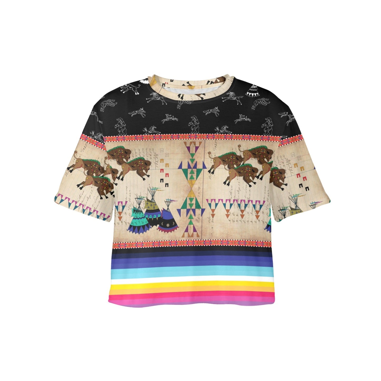 Buffalos Running Crop Top