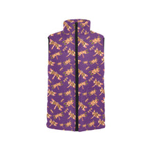 Load image into Gallery viewer, Gathering Yellow Purple Men&#39;s Padded Vest Jacket
