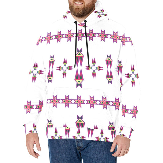 Four Directions Lodge Flurry Men's Long Sleeve Fleece Hoodie