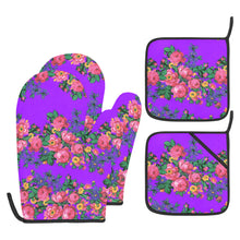 Load image into Gallery viewer, Kokum&#39;s Revenge Lilac Oven Mitt &amp; Pot Holder
