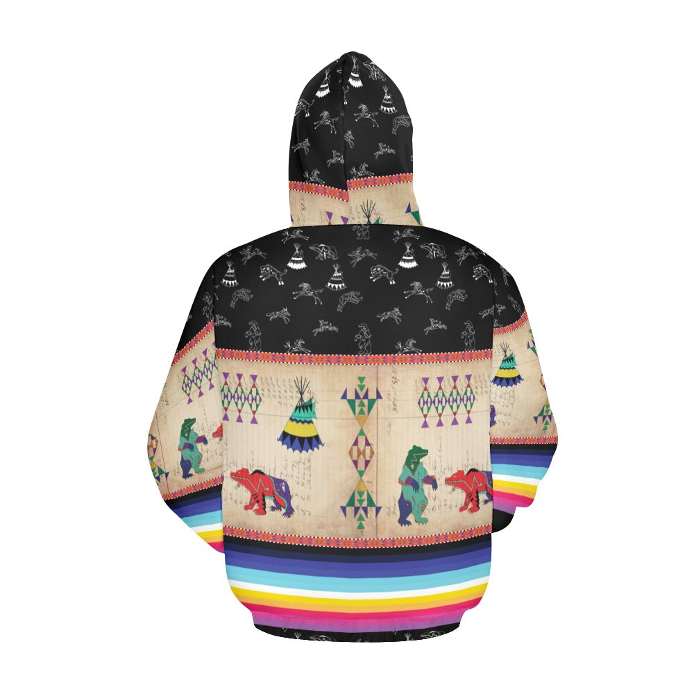 Bear Ledger Black Sky Hoodie for Men