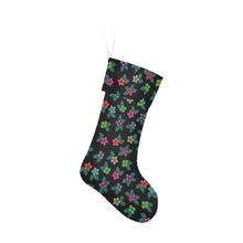 Load image into Gallery viewer, Berry Flowers Black Christmas Stocking
