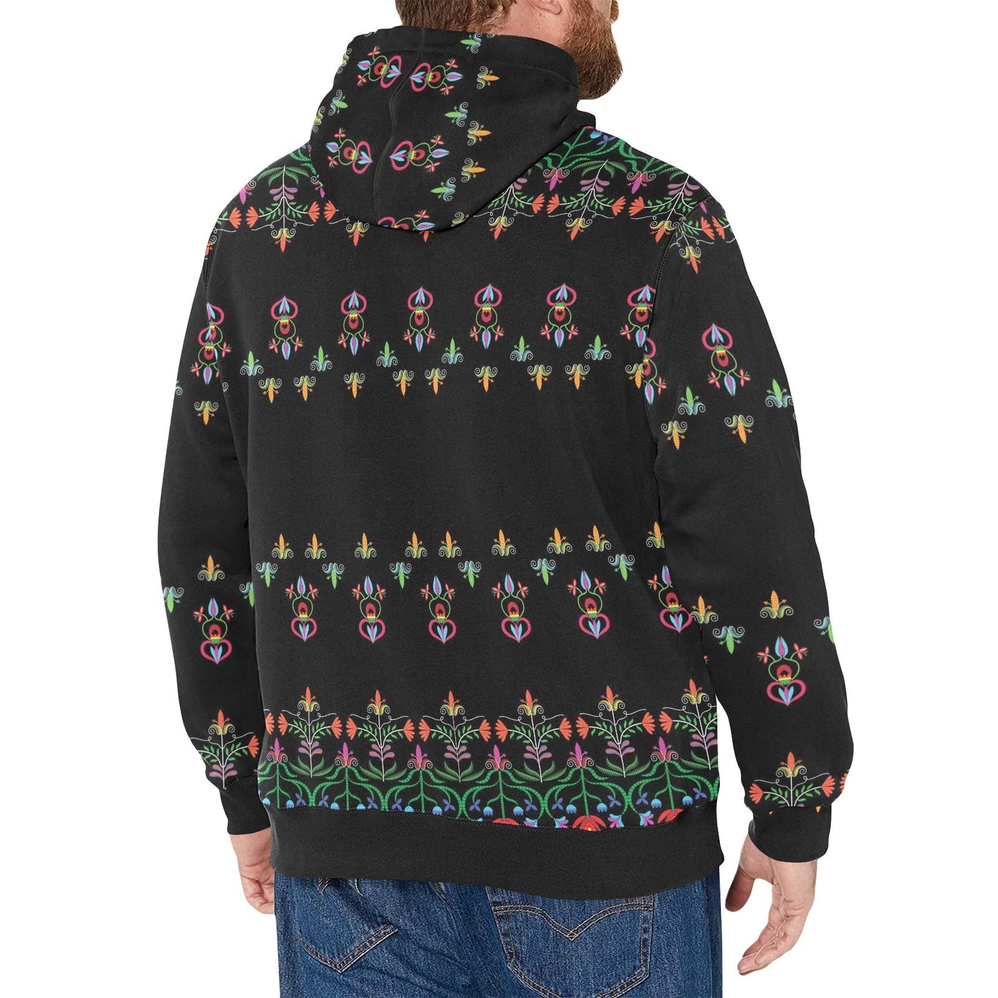 Metis Corn Mother Men's Long Sleeve Fleece Hoodie