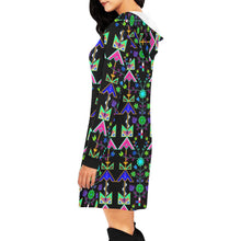 Load image into Gallery viewer, Itaopi Black Hoodie Dress
