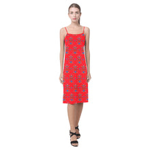 Load image into Gallery viewer, Dakota Damask Red Alcestis Slip Dress
