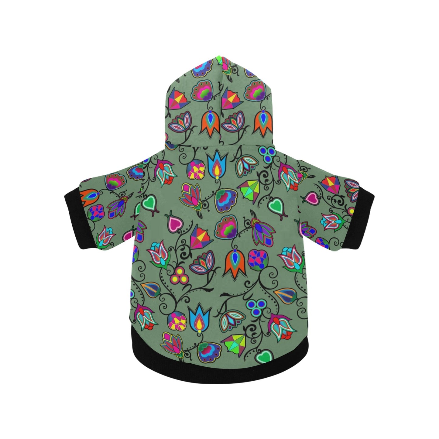 Indigenous Paisley Dark Sea Pet Dog Hoodie