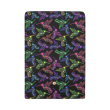 Load image into Gallery viewer, Neon Floral Hummingbirds Women&#39;s Trifold Wallet
