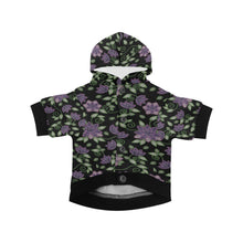 Load image into Gallery viewer, Purple Beaded Rose Pet Dog Hoodie
