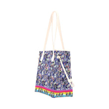 Load image into Gallery viewer, Culture in Nature Blue Clover Canvas Tote Bag
