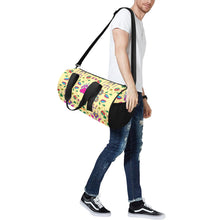 Load image into Gallery viewer, Geometric Floral Fall - Vanilla Duffle Bag
