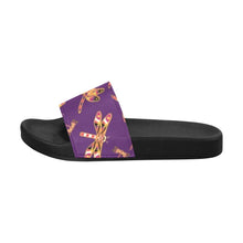 Load image into Gallery viewer, Gathering Yellow Purple Women&#39;s Slide Sandals
