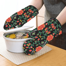 Load image into Gallery viewer, Floral Beadwork Six Bands Oven Mitt &amp; Pot Holder
