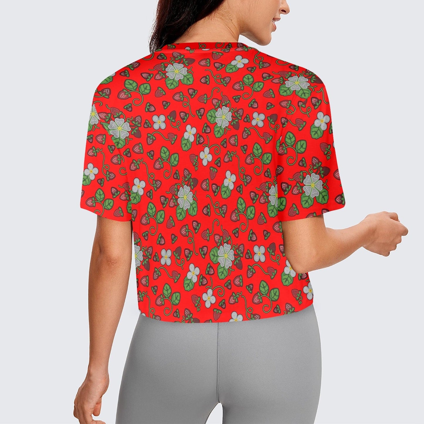 Strawberry Dreams Fire Crop Top