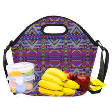 Load image into Gallery viewer, Medicine Blessing Purple Neoprene Lunch Bag/Large
