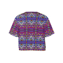 Load image into Gallery viewer, Medicine Blessing Purple Crop Top
