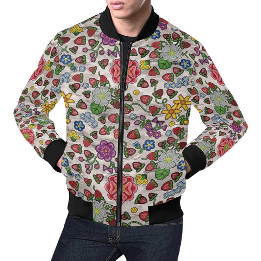 Berry Pop Bright Birch Bomber Jacket for Men