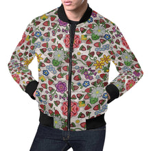 Load image into Gallery viewer, Berry Pop Bright Birch Bomber Jacket for Men
