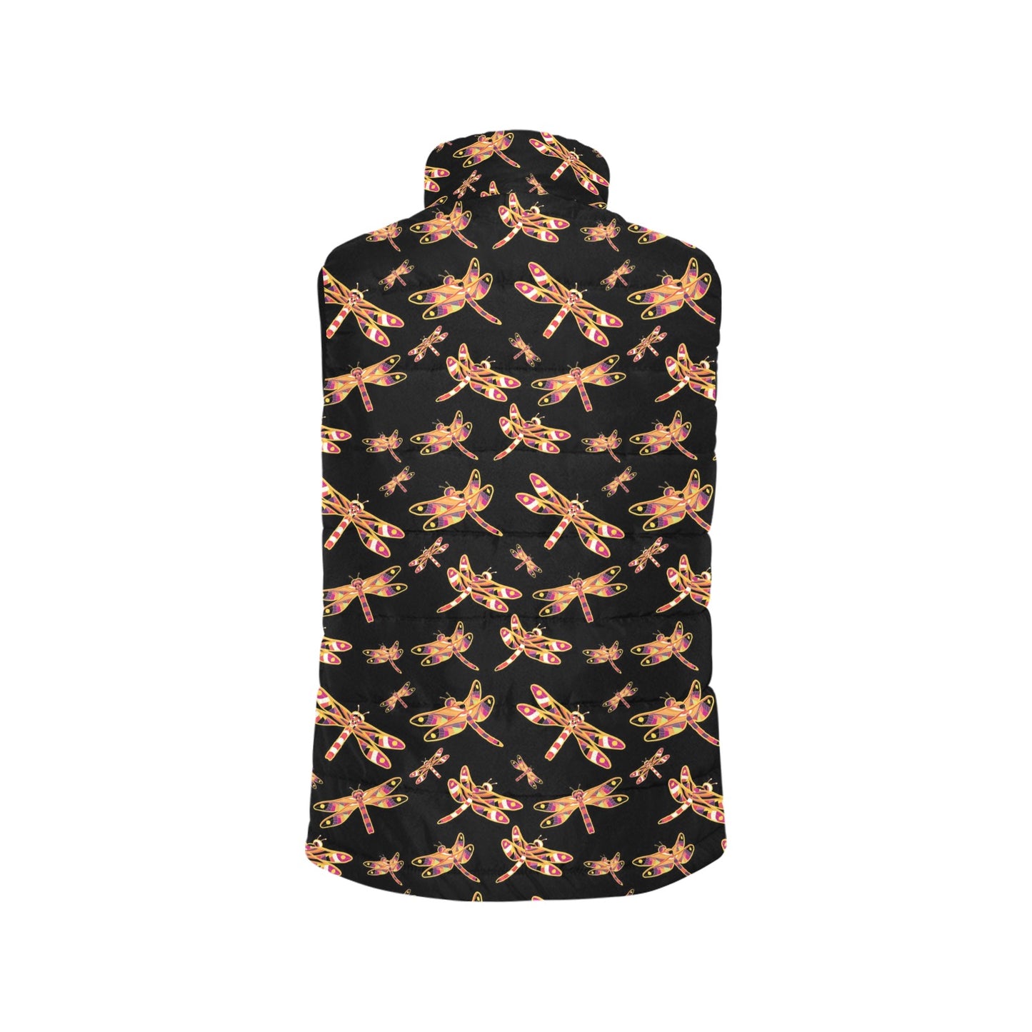 Gathering Yellow Black Men's Padded Vest Jacket