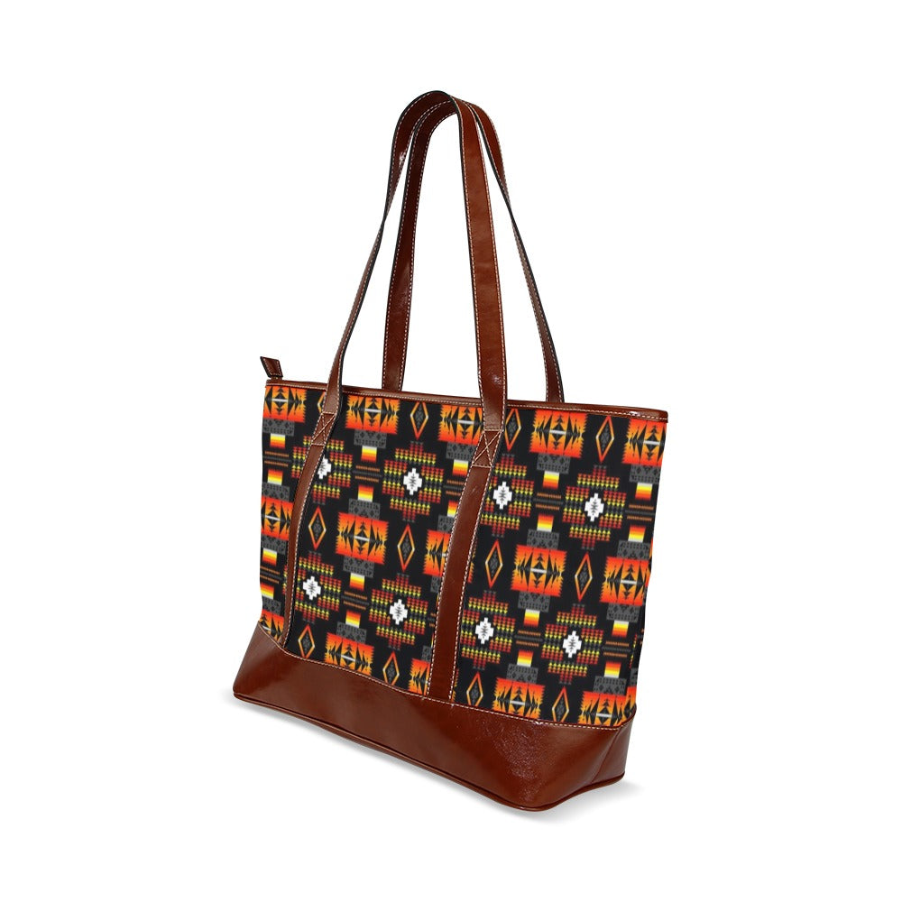 Seven Tribes Black Tote Handbag