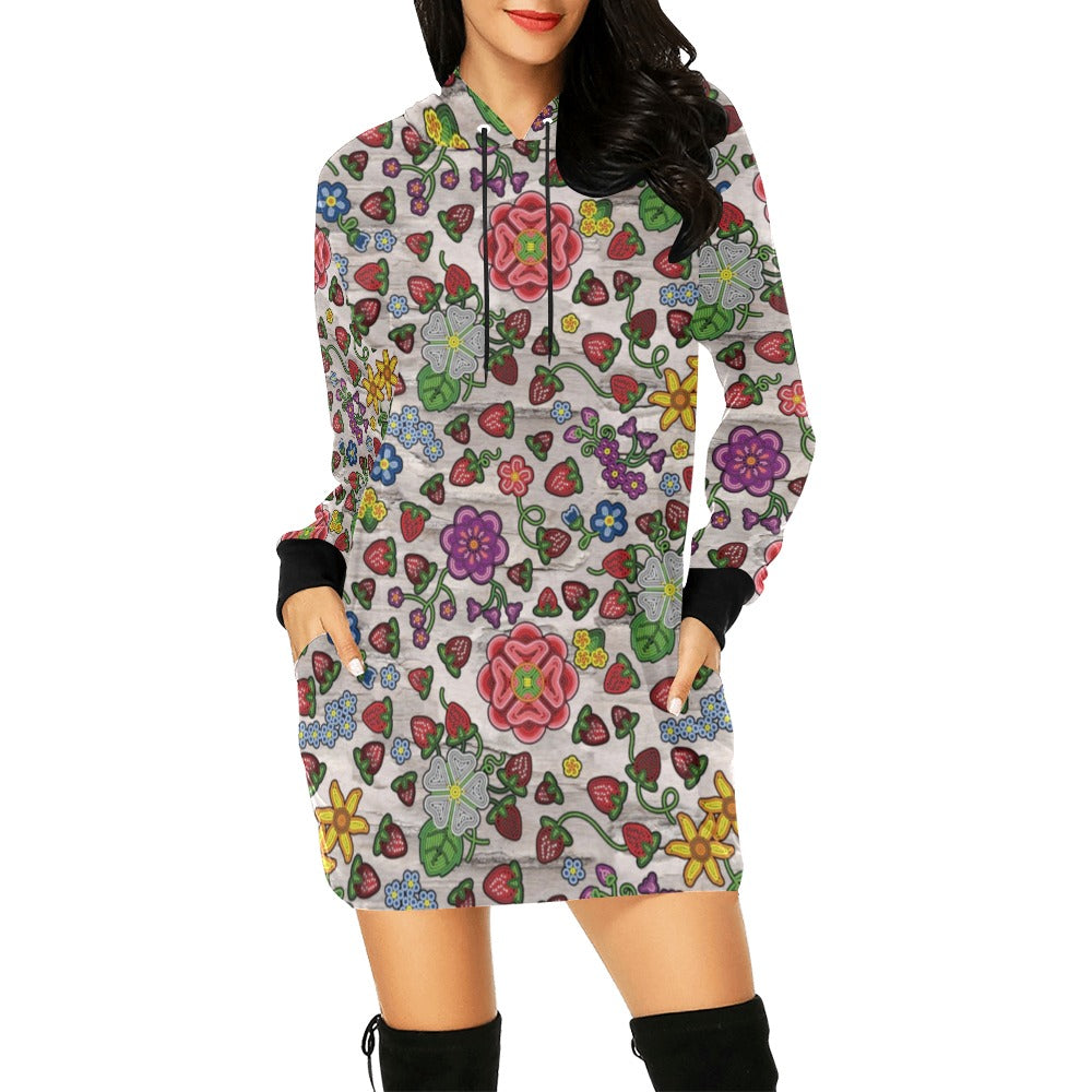 Berry Pop Bright Birch Hoodie Dress