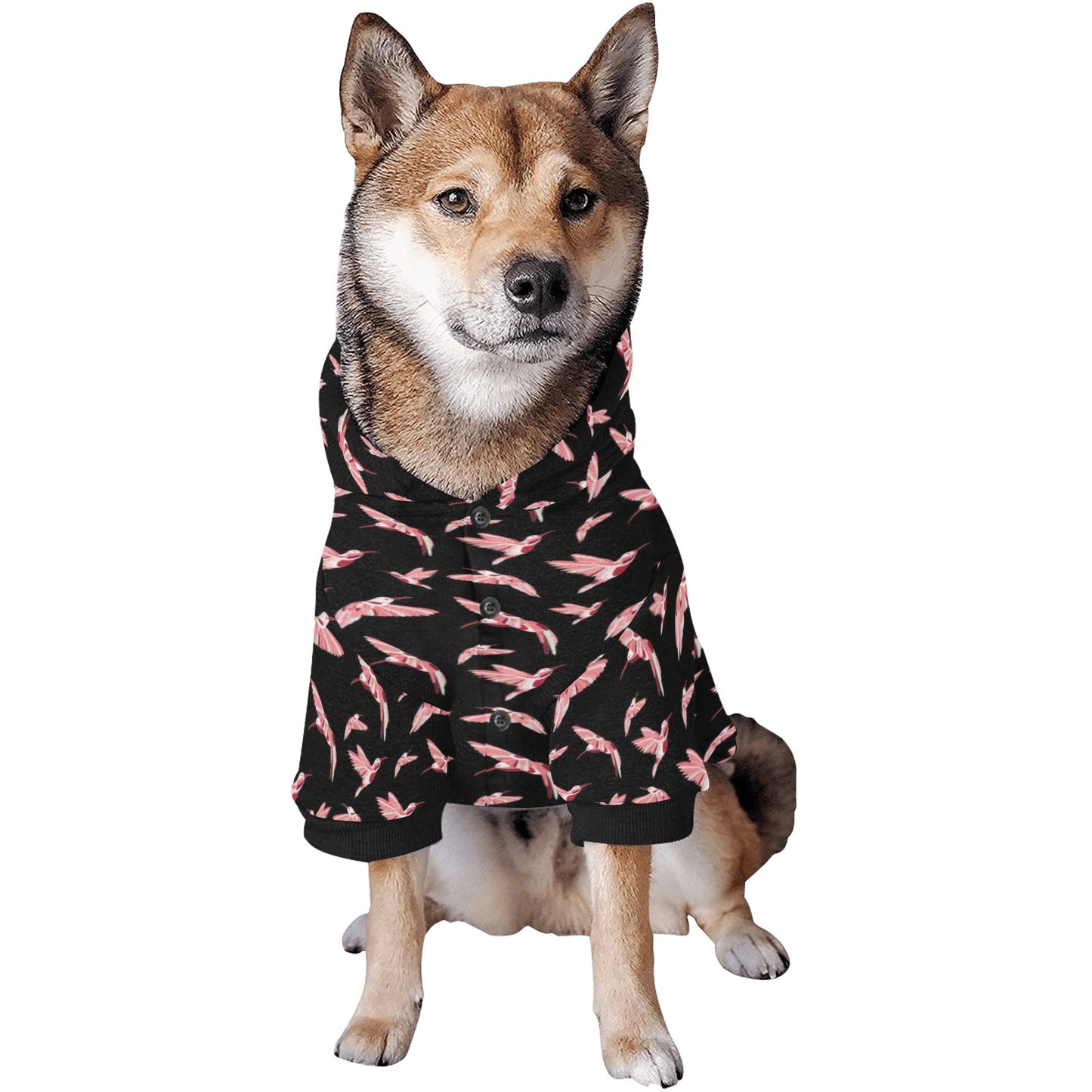 Strawberry Black Pet Dog Hoodie