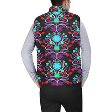 Load image into Gallery viewer, Floral Beadwork Four Clans Winter Men&#39;s Padded Vest Jacket
