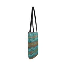 Load image into Gallery viewer, Fire Feather Turquoise Reusable Shopping Bag
