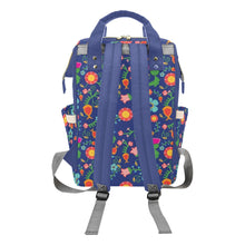 Load image into Gallery viewer, Bee Spring Twilight Multi-Function Diaper Backpack/Diaper Bag
